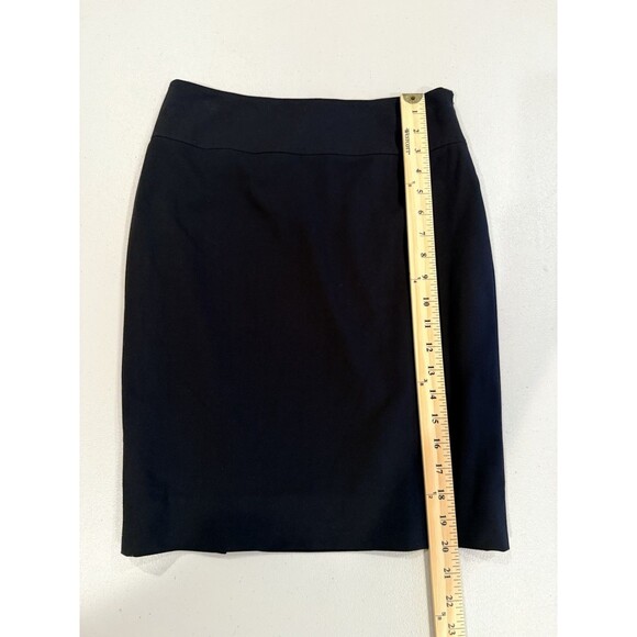 Tahari Pencil Skirt Womens 0 Black Career Workwear Academia Quiet Luxury - Picture 5 of 6